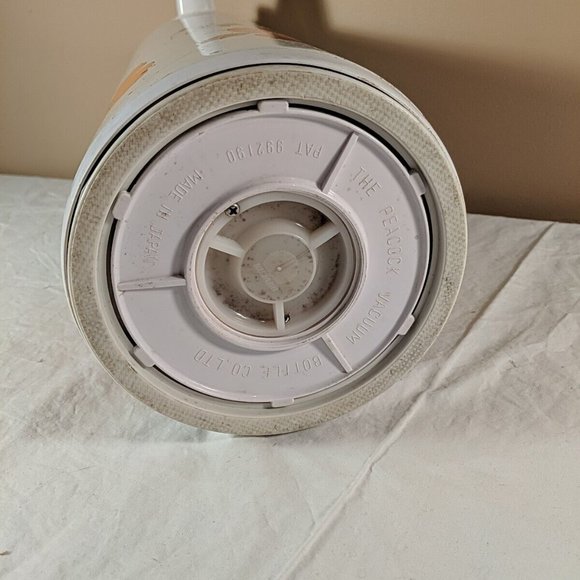 Vintage MCM The Peacock Vacuum Bottle Co Ltd Portable Air Pot Drink Dispenser - Picture 8 of 16